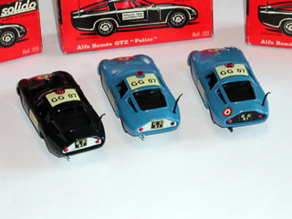 Miniature Solido Alfa Romeo Giulia TZ Police – 1/43, France, Zamak, état TB